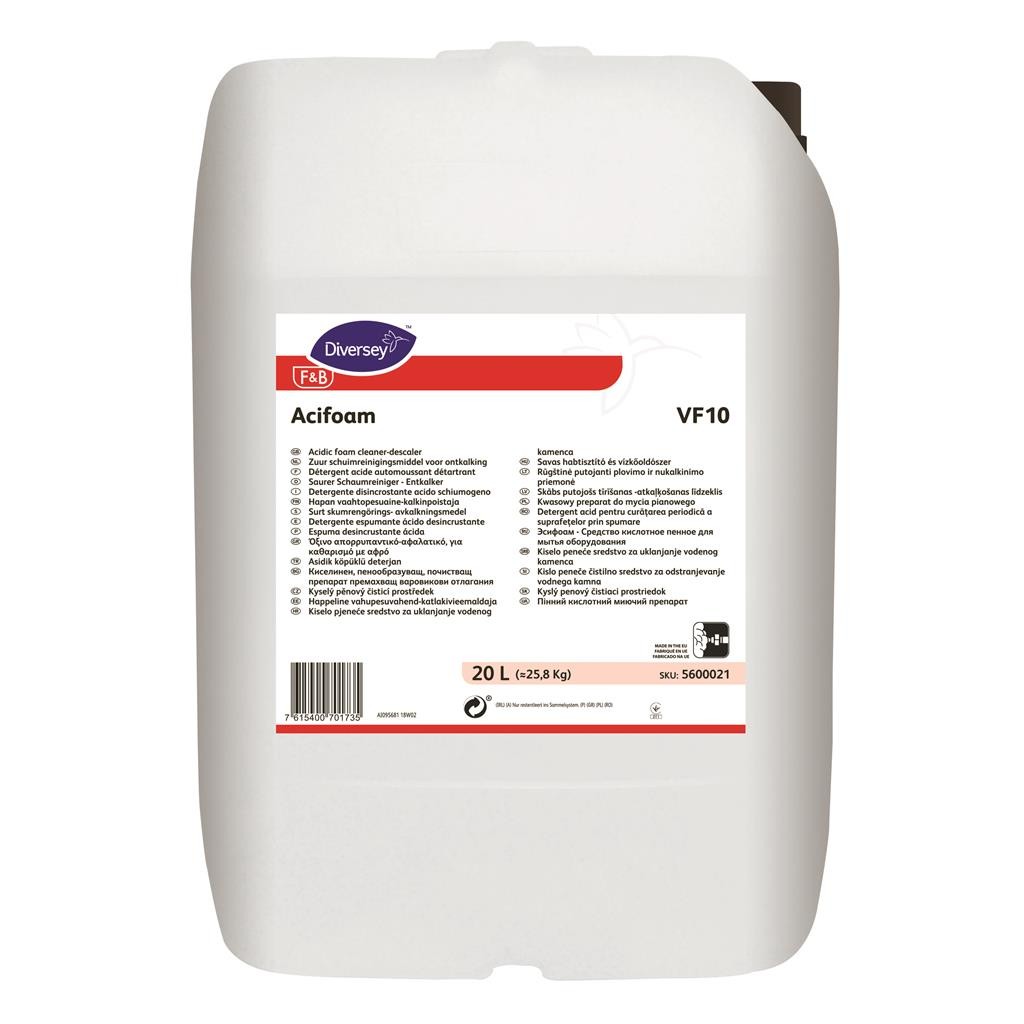 Detergent detartrant spumant acid ACIFOAM  Diversey  26 kg